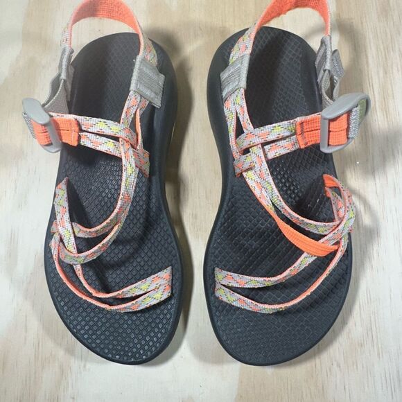 Chaco Orange and Yellow Sandals Women’s Size 6 - Picture 2 of 7